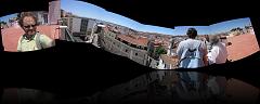 Lissabon- Stadszicht op het dak van het paleis